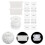2Sets Wit Louver Accessoires Vertical Blind Ketting Voor Decoratie 8