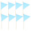 40St Blauwe Markeerflags Van Bamboe En Polyester Voor En Gazon 1