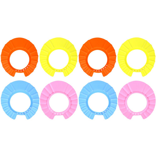 8St Kinder Badmuts Waterdicht, 3D , Verstelbare , Assortikleur 1