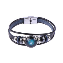 2Stk PU Leder Damenarmband Bunt Punk Retro Geschenk
