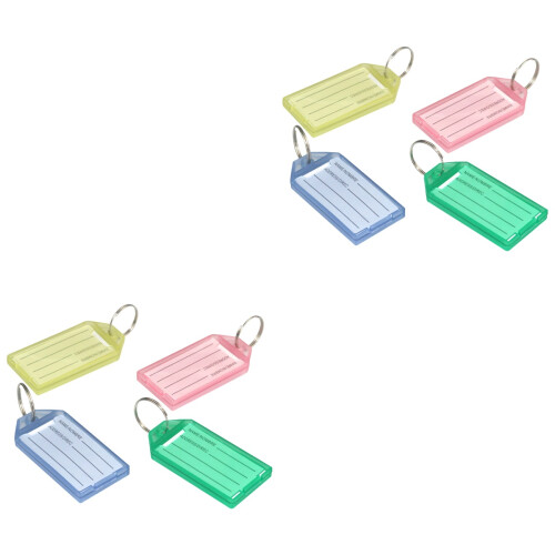 80St Plastic Labels Sleutels En Bagage Met En Ring 2