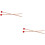 2Paren Rood Bell Mallets Rubberkop Drumsticks Percussie Set 6