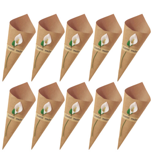 100St Bouquet Wikkelpapier Wit Voor Feest, DIY En Confetti