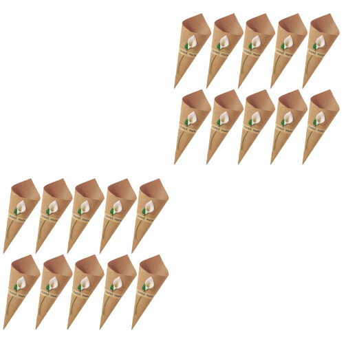100St Bouquet Wikkelpapier Wit Voor Feest, DIY En Confetti 2