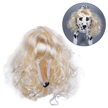 2Stk Goldenes Pet Haaraccessoire Hundekostüm Bequem & Augenfällig