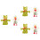6St Interactieve Handpoppen Kids Groen Wit -Kind Speelgoed 6