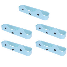 10Stk Blauer Wand-Schuhregal Organizer Klebend Platzsparend