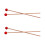 2Paren Rood Bell Mallets Rubberkop Drumsticks Percussie Set 5