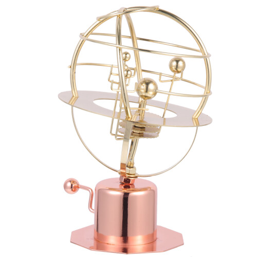 3Stk Dekoratives Solar System Modell Metall Kinder Geschenk Gold
