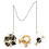 3Stk Mask Hanging Strap, Schwarzes Design Mit Feiner Perlenkette 10