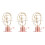 3Stk Dekoratives Solar System Modell Metall Kinder Geschenk Gold 4