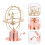 3Stk Dekoratives Solar System Modell Metall Kinder Geschenk Gold 10