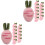 24Pièces Accessoires Broches Carottes Feutrées Roses Pour Création DIY 5