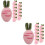 24Pièces Accessoires Broches Carottes Feutrées Roses Pour Création DIY 8