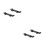 4Stk Schwarze Uhrenband Link Header Adapter Zubehör 7