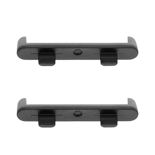 4Stk Schwarze Uhrenband Link Header Adapter Zubehör