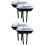 4Stk Wc Drücker Ersatzkit, Kunststoff, , Dual Flush, Robust 6