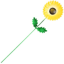 3Stk Frühling Gartenstecker Metallblumen Gelb Stabile Gartendekoration