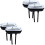 4Stk Wc Drücker Ersatzkit, Kunststoff, , Dual Flush, Robust 5