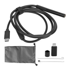 Ceamara Endoscóp le Solas le Soilsiú LED Inchoigeartaithe agus Cábla Leath-Dhocht 16.4 troigh le haghaidh Cigireachta Píopaí agus Séarachais HD