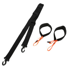 Ski Strap for Winter Sports, Adjustable Ski Carrying Shoulder Fastener with Reusable Adhesive Strap, Cushioned Ski Holder Lightweight and Foldable Des