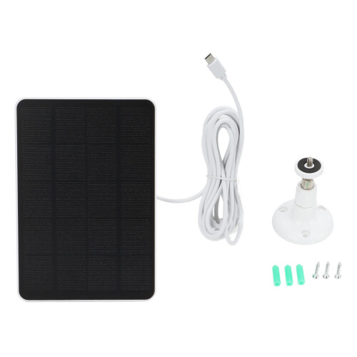 Solar Panel Charger for Security Camera, Universal Compatibility with High Efficiency Monocrystalline Silicon Material, Continuous Power Supply for Ou