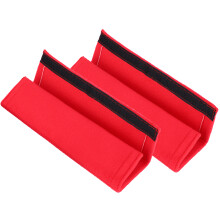 Protetor de cinto de segurança para carro, protege os ombros com almofada macia e ajustável em velcro para viagens confortáveis em carros e