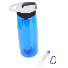 Survival Gear Water Filter, Hollow Fiber Membrane Purifier for Backpacking, Removes 99.999% Bacteria, Lightweight Durable, Easy To Carry, Bpa Free, fo