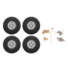 Kolesá Beadlock pre RC Crawler v mierke 1/18, špeciálny textúrovaný dizajn zlepšuje silnú priľnavosť a ovládateľnosť na rôznych