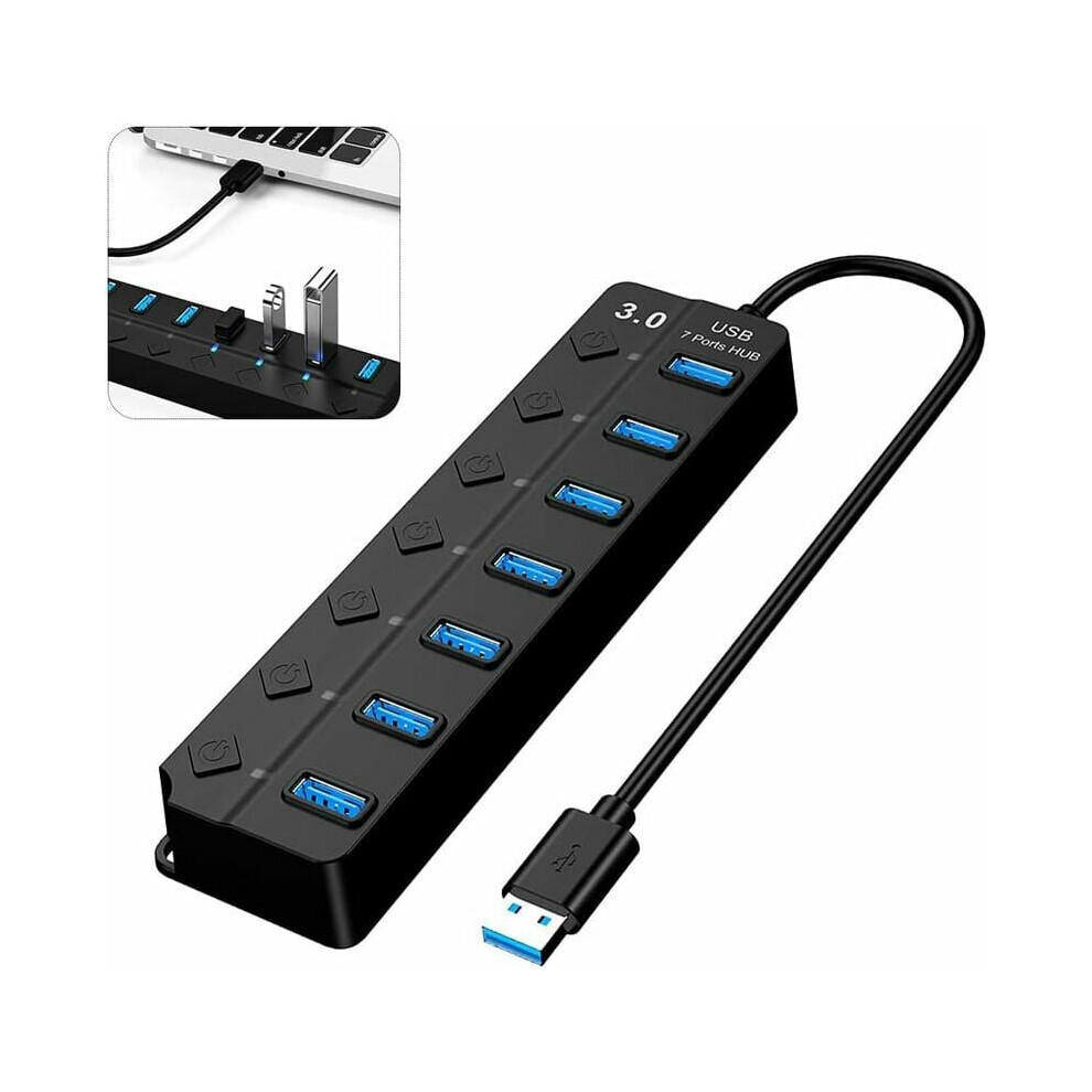 Enhanced Usb Hub 3.0, Innovative Multi-Device Connector With Led Indicators For Seamless Integration, Compact & Portable Design Optimized For Travel 9448196646694