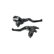 Eenvoudig te installeren rem- en koppelingshendelset, 7/8 inch (22 mm), perfect compatibel met een breed scala aan motorfietsen.