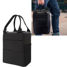 Gepolstertes Kamerafach für DSLR/Spiegelreflexkameras, 2 Objektive, 24x11x19cm, Schwarz/Grau