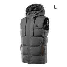 Gilet riscaldato intelligente, riscaldamento a quattro zone con un solo pulsante per attività all'aperto, controllo intelligente della temperatura,