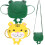 4St Schoudertas Purse Met En Dierenprint 1