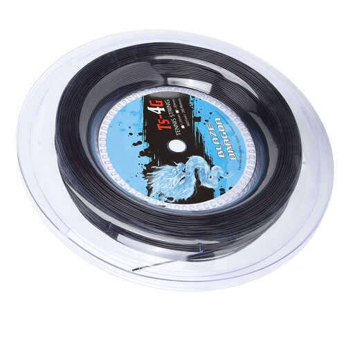 High Performance TS 4G 1.30mm Polyester Tennis String 200m Black