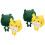 4St Schoudertas Purse Met En Dierenprint 4
