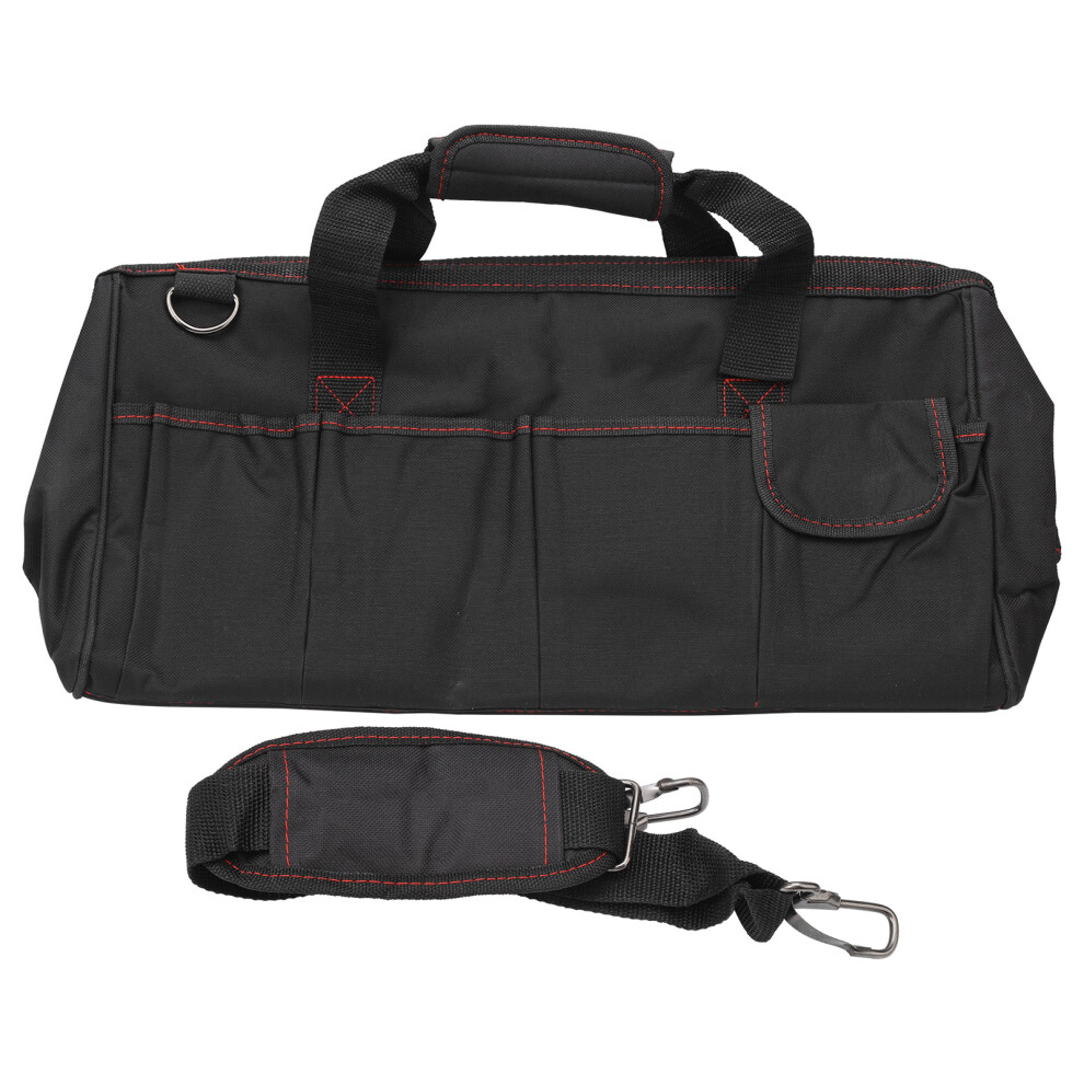 Oxford Fabric Tool Organizer Waterproof Multi Functional Storage Bag With Shoulder Strap Durable Canvas Tote For Electricians And Mechanics 600D Oxfor 9463374869740