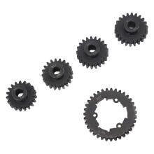 Jeu de pignons à broche en acier 35T 19T-22T pour véhicule RC 1/5 6S/8S, noir