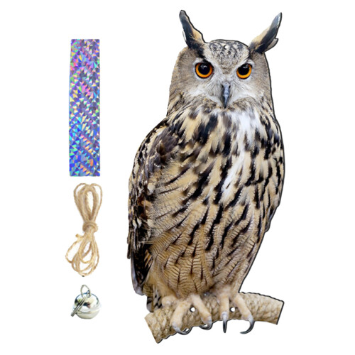 4Sets Owl Deko Hängend Winddrehend Garten Mehrfarben PP Material 2