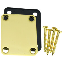 4Sets Gitarren Halsplatten Metall Mit Für E-Gitarre Und Bass