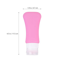 8Stk Kunststoff Lotion Flaschen Set Silikon Dosierflaschen Für