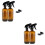 2Sets Braune Sprayflaschen Wiederverwendbare Kosmetikbehälter 6