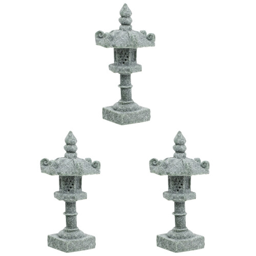 3Stk Mini Pagoden Modell Stabilem Langlebige Deko 1