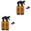 2Sets Braune Sprayflaschen Wiederverwendbare Kosmetikbehälter 3