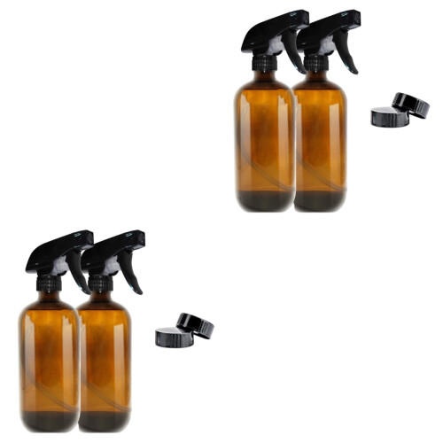 2Sets Braune Sprayflaschen Wiederverwendbare Kosmetikbehälter 2