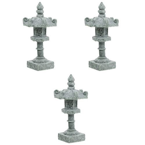3Stk Mini Pagoden Modell Stabilem Langlebige Deko 2