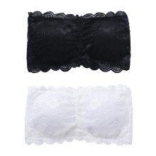 8Stk Damen Tube Tops Spitze, Strapless, Bunt Hautfreundlich