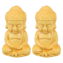 2Sets Retro Maitreya Anhänger Gelb Schlüssel Schmuck Zubehör
