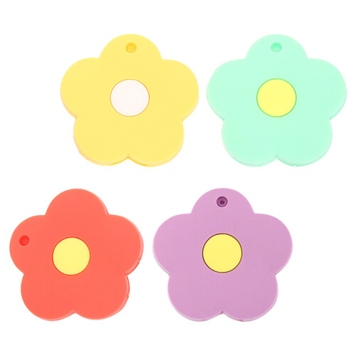 12Stk Silikon Schlüsselhüllen Blumenform Und 2