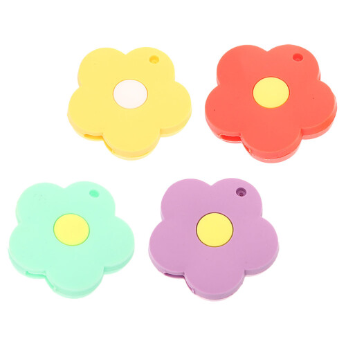 12Stk Silikon Schlüsselhüllen Blumenform Und 1